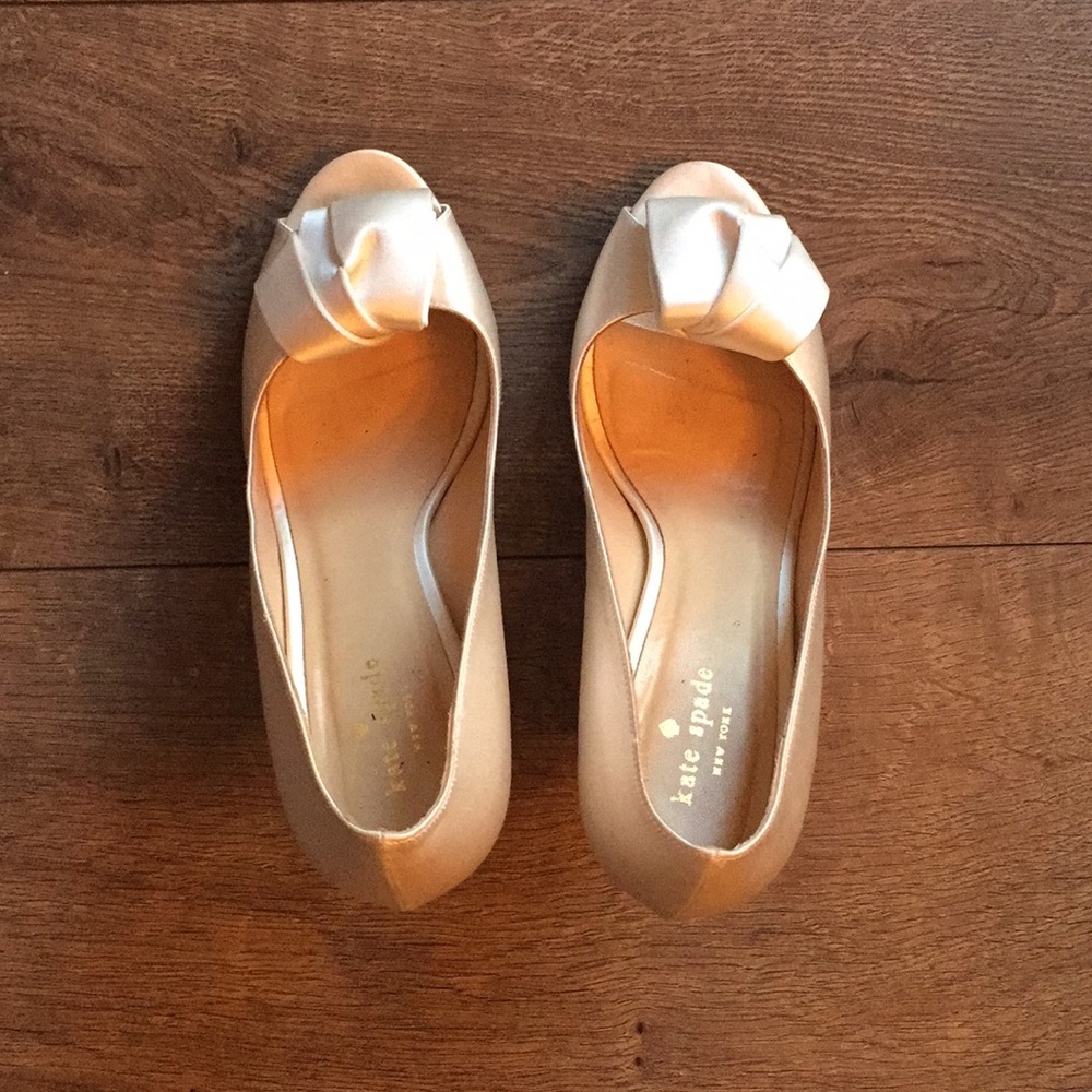 Kate Spade Bridal glitter pump